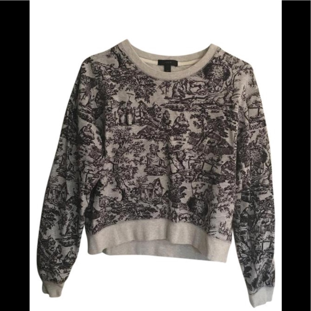 J. Crew crop sweat shirt